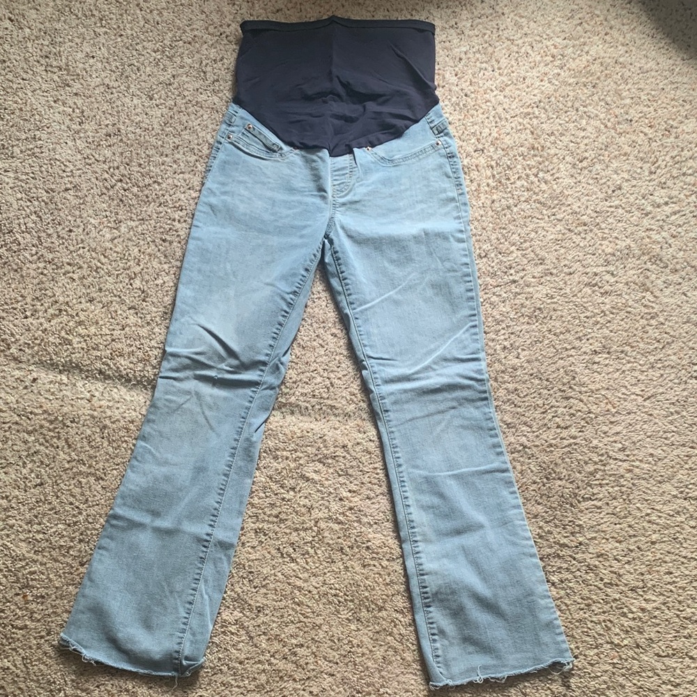 Maternity Light Wash Bootcut Jeans